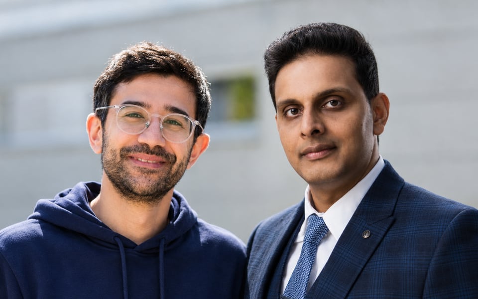 Orbion cofounders Çağlar Bozkurt and Aniruddh Goteti